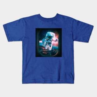 astronaut rescue plane. sci-fi Kids T-Shirt